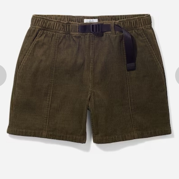 Saturdays NYC Joby Cord Short in Army Green - Picture 1 of 14